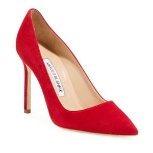 Manolo Blahnik 105mm BB Suede Pump